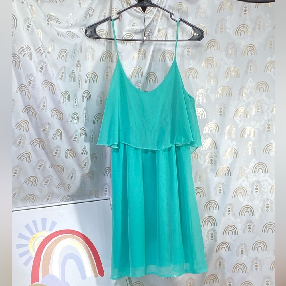 Rosebud Teal Sleeveless Dress